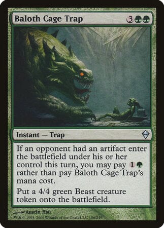 Baloth Cage Trap [Zendikar] MTG Single Magic: The Gathering  | Multizone: Comics And Games