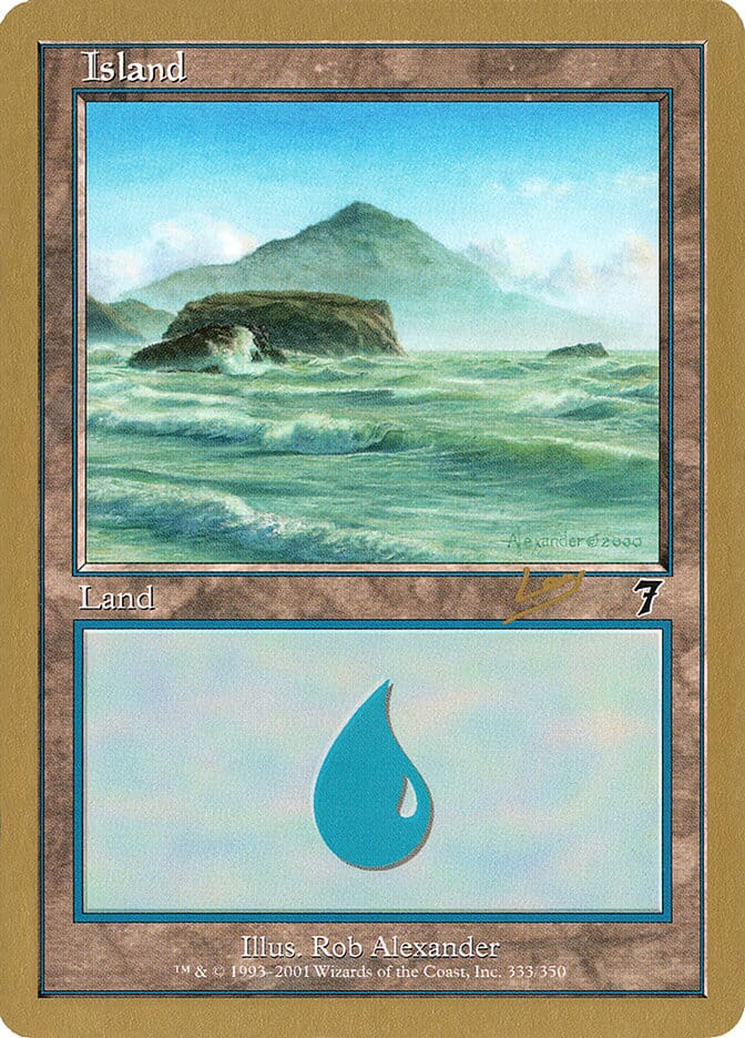 Island (333) (Raphael Levy) [World Championship Decks 2002] MTG Single Magic: The Gathering  | Multizone: Comics And Games