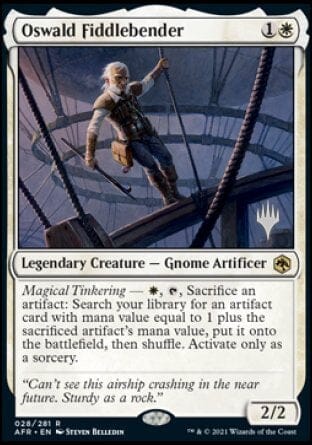 Oswald Fiddlebender (Promo Pack) [Dungeons & Dragons: Adventures in the Forgotten Realms Promos] MTG Single Magic: The Gathering  | Multizone: Comics And Games