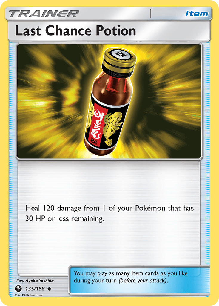 Last Chance Potion (135/168) [Sun & Moon: Celestial Storm] Pokemon Single Pokémon  | Multizone: Comics And Games