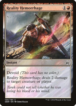 Reality Hemorrhage [Oath of the Gatewatch] MTG Single Magic: The Gathering  | Multizone: Comics And Games