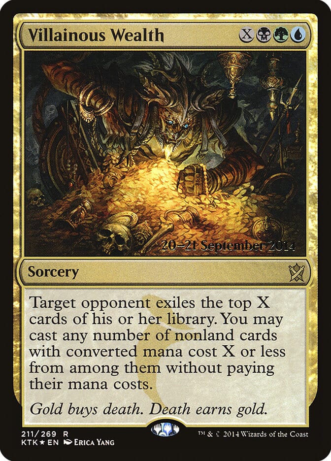 Villainous Wealth [Khans of Tarkir Prerelease Promos] MTG Single Magic: The Gathering  | Multizone: Comics And Games