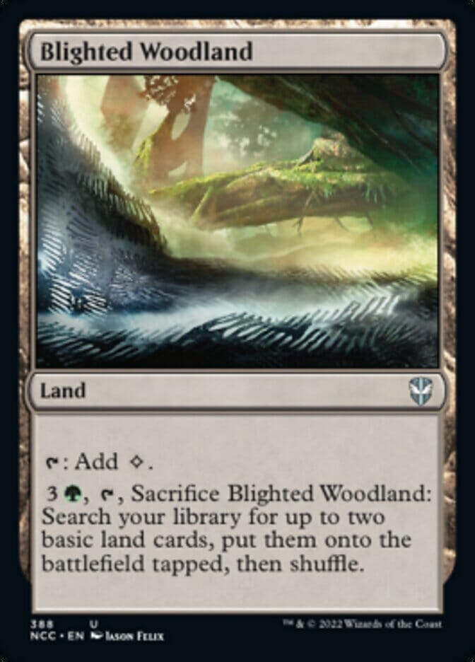 Blighted Woodland [Streets of New Capenna Commander] MTG Single Magic: The Gathering  | Multizone: Comics And Games