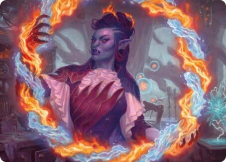 Rootha, Mercurial Artist Art Card [Strixhaven: School of Mages Art Series] MTG Single Magic: The Gathering  | Multizone: Comics And Games