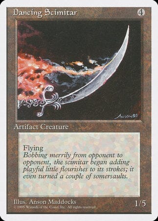 Dancing Scimitar [Fourth Edition] MTG Single Magic: The Gathering  | Multizone: Comics And Games