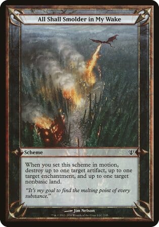 All Shall Smolder in My Wake (Archenemy) [Archenemy Schemes] MTG Single Magic: The Gathering  | Multizone: Comics And Games