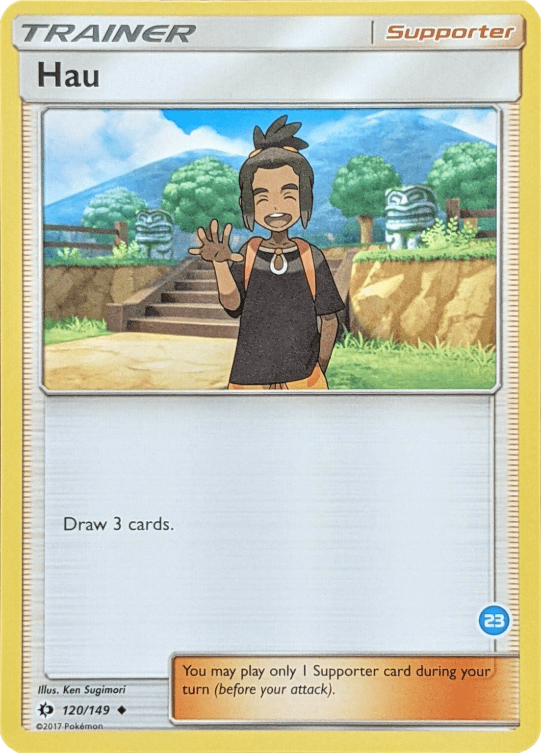 Hau (120/149) (Deck Exclusive #23) [Sun & Moon: Trainer Kit - Alolan Ninetales] Pokemon Single Pokémon  | Multizone: Comics And Games