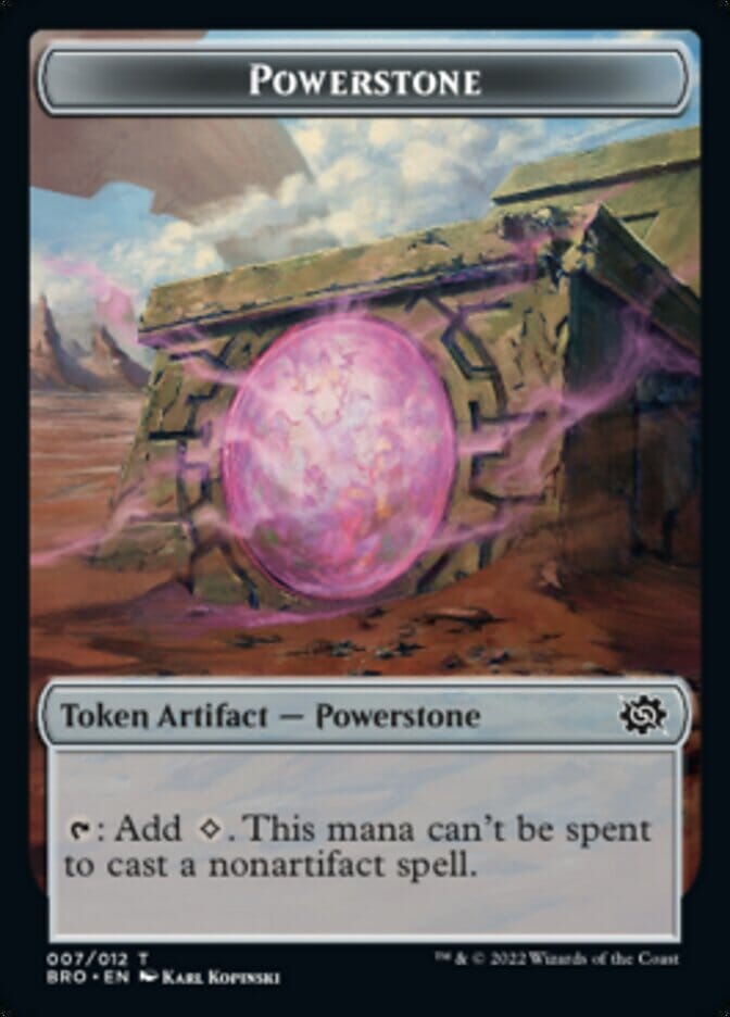 Powerstone // Elemental Double-Sided Token [The Brothers' War Tokens] MTG Single Magic: The Gathering  | Multizone: Comics And Games