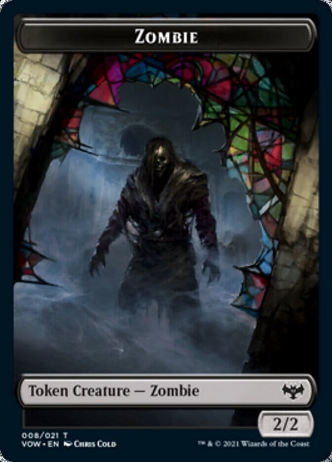 Zombie (008) // Spirit Cleric Double-sided Token [Innistrad: Crimson Vow Tokens] MTG Single Magic: The Gathering  | Multizone: Comics And Games