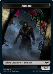 Zombie (008) // Zombie (005) Double-sided Token [Innistrad: Crimson Vow Tokens] MTG Single Magic: The Gathering  | Multizone: Comics And Games