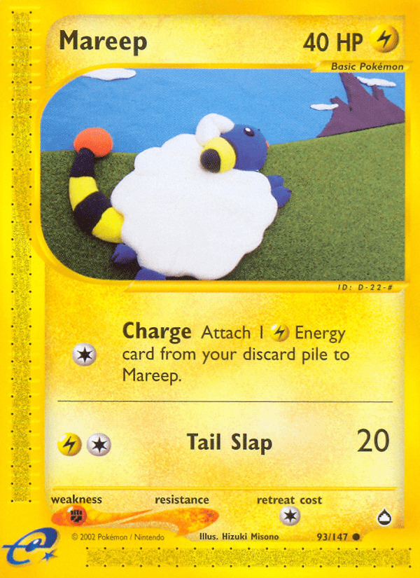 Mareep (93/147) [Aquapolis] Pokemon Single Pokémon  | Multizone: Comics And Games