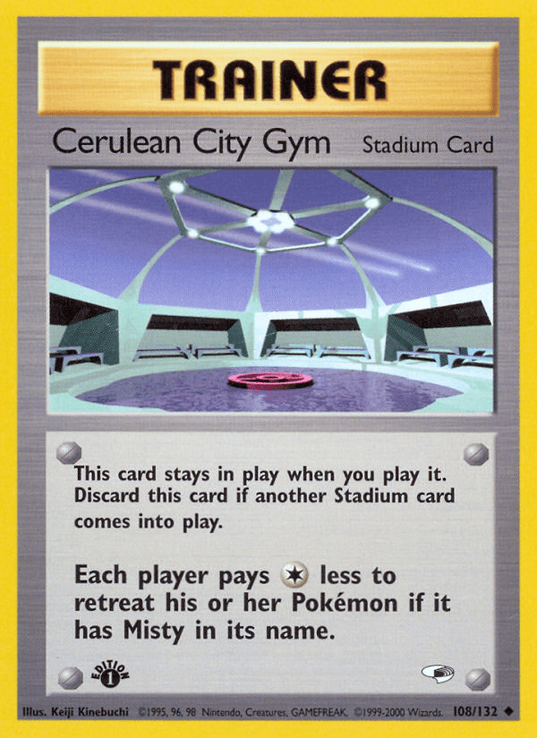 Cerulean City Gym (108/132) [Gym Heroes 1st Edition] Pokemon Single Pokémon  | Multizone: Comics And Games