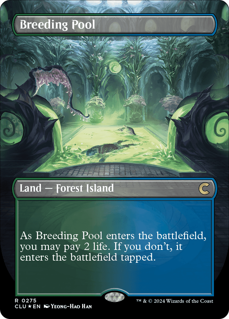 Breeding Pool (Borderless) [Ravnica: Clue Edition] MTG Single Magic: The Gathering  | Multizone: Comics And Games