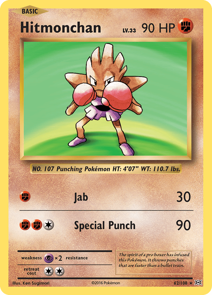 Hitmonchan (62/108) [XY: Evolutions] Pokemon Single Pokémon  | Multizone: Comics And Games