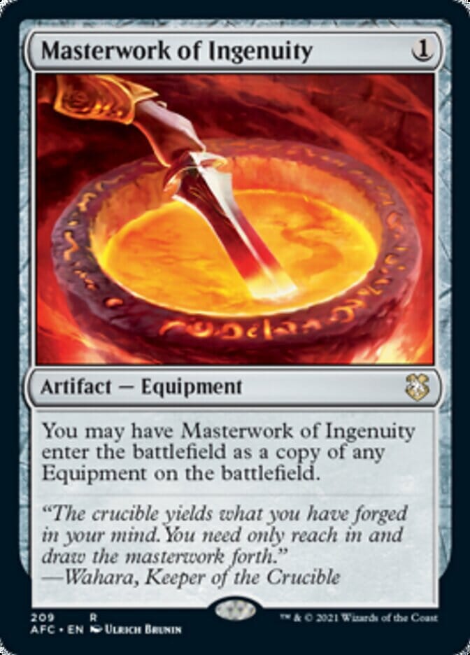 Masterwork of Ingenuity [Dungeons & Dragons: Adventures in the Forgotten Realms Commander] MTG Single Magic: The Gathering  | Multizone: Comics And Games