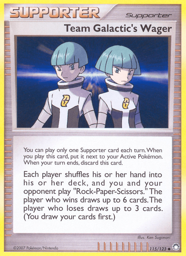 Team Galactic's Wager (115/123) [Diamond & Pearl: Mysterious Treasures] Pokemon Single Pokémon  | Multizone: Comics And Games