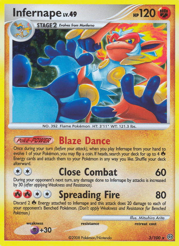 Infernape (3/100) [Diamond & Pearl: Stormfront] Pokemon Single Pokémon  | Multizone: Comics And Games