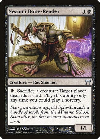 Nezumi Bone-Reader [Champions of Kamigawa] MTG Single Magic: The Gathering  | Multizone: Comics And Games
