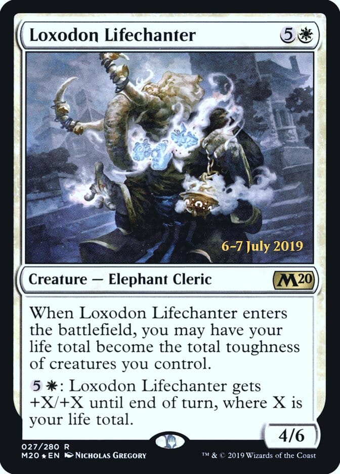 Loxodon Lifechanter [Core Set 2020 Prerelease Promos] MTG Single Magic: The Gathering  | Multizone: Comics And Games