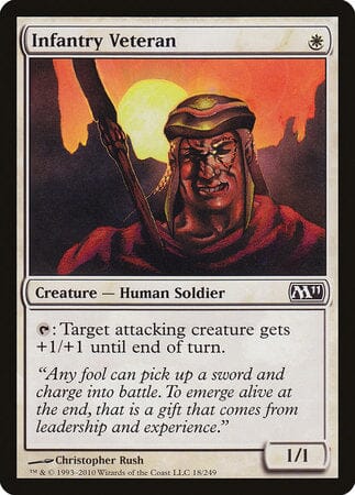 Infantry Veteran [Magic 2011] MTG Single Magic: The Gathering  | Multizone: Comics And Games