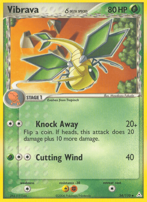 Vibrava (54/110) (Delta Species) [EX: Holon Phantoms] Pokemon Single Pokémon  | Multizone: Comics And Games