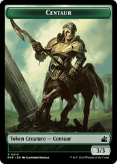 Elf Knight // Centaur Double-Sided Token [Ravnica Remastered Tokens] MTG Single Magic: The Gathering  | Multizone: Comics And Games