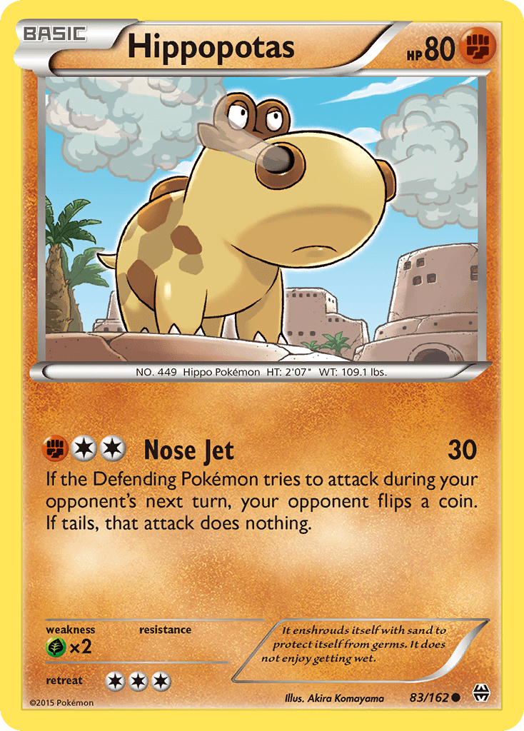 Hippopotas (83/162) [XY: BREAKthrough] Pokemon Single Pokémon  | Multizone: Comics And Games