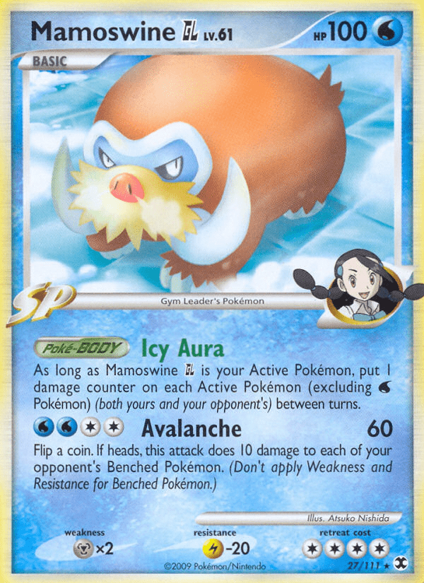 Mamoswine GL (27/111) [Platinum: Rising Rivals] Pokemon Single Pokémon  | Multizone: Comics And Games