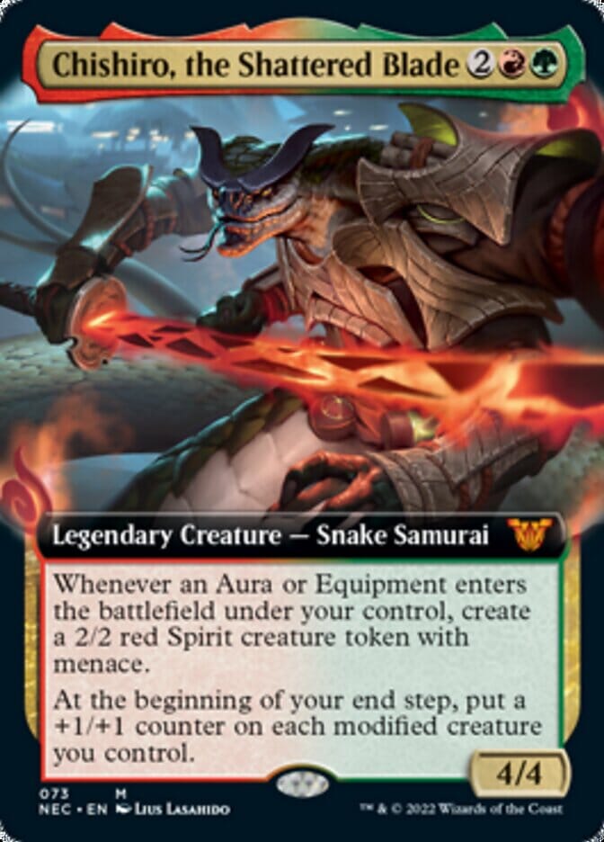 Chishiro, the Shattered Blade (Extended) [Kamigawa: Neon Dynasty Commander] MTG Single Magic: The Gathering  | Multizone: Comics And Games