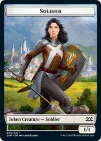 Soldier // Squirrel Double-sided Token [Double Masters Tokens] MTG Single Magic: The Gathering  | Multizone: Comics And Games