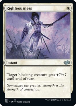 Righteousness [Jumpstart 2022] MTG Single Magic: The Gathering  | Multizone: Comics And Games