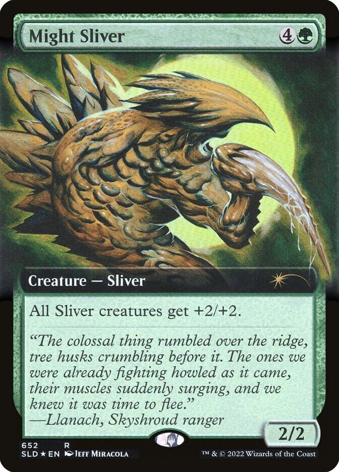 Might Sliver (Extended Art) [Secret Lair Drop Promos] MTG Single Magic: The Gathering  | Multizone: Comics And Games