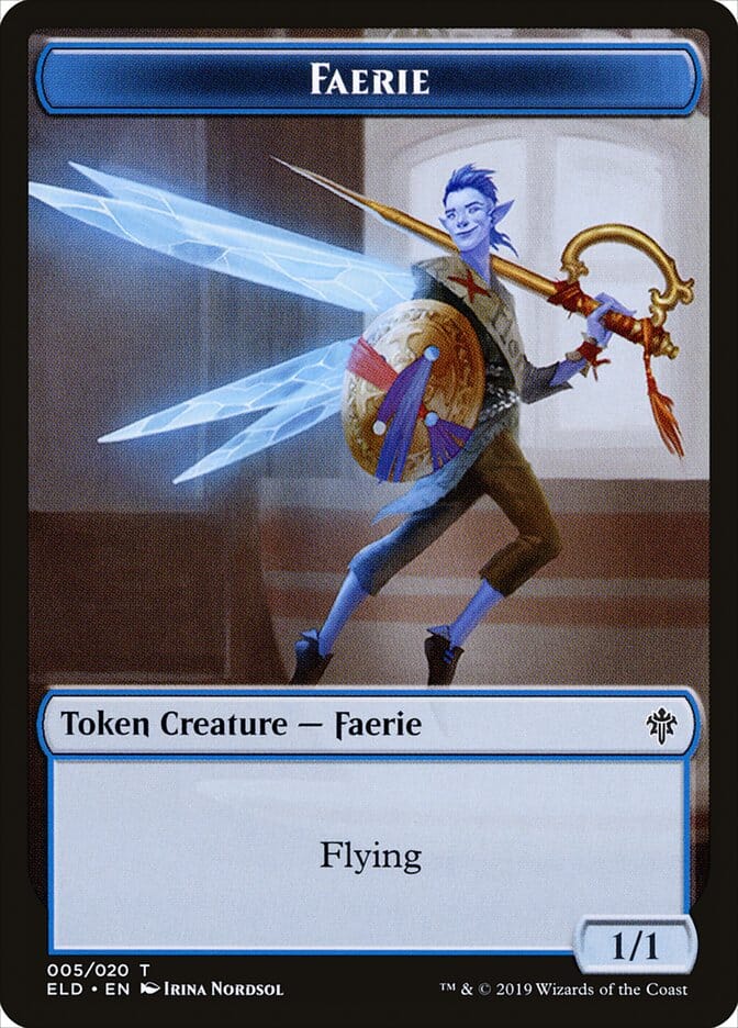 Faerie [Throne of Eldraine Tokens] MTG Single Magic: The Gathering  | Multizone: Comics And Games