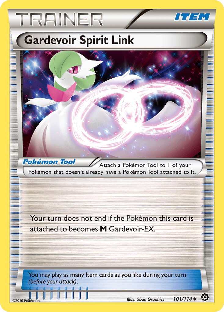 Gardevoir Spirit Link (101/114) [XY: Steam Siege] Pokemon Single Pokémon  | Multizone: Comics And Games