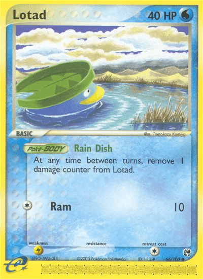 Lotad (66/100) [EX: Sandstorm] Pokemon Single Pokémon  | Multizone: Comics And Games