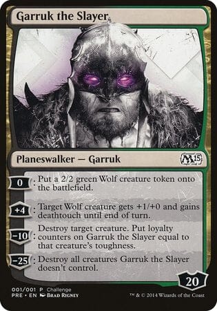 Garruk the Slayer (Magic 2015 Prerelease Promo) [M15 Prerelease Challenge] MTG Single Magic: The Gathering  | Multizone: Comics And Games