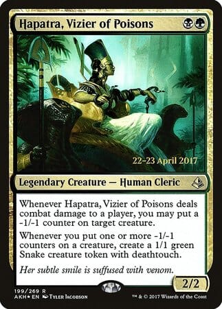 Hapatra, Vizier of Poisons [Amonkhet Promos] MTG Single Magic: The Gathering  | Multizone: Comics And Games