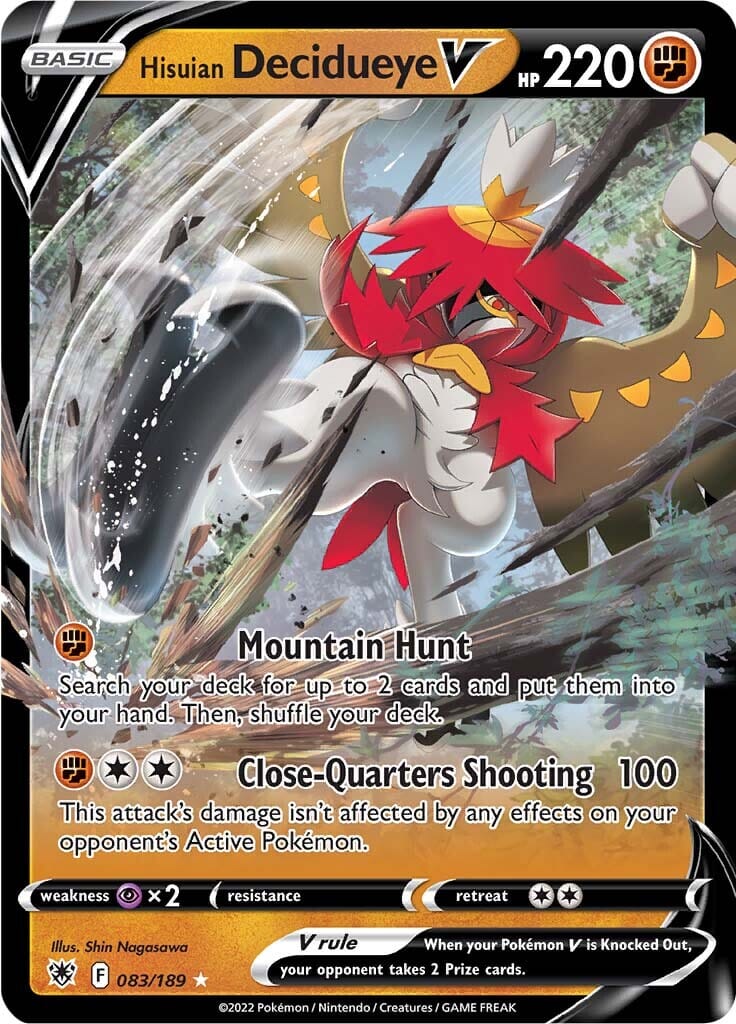 Hisuian Decidueye V (083/189) [Sword & Shield: Astral Radiance] Pokemon Single Pokémon  | Multizone: Comics And Games