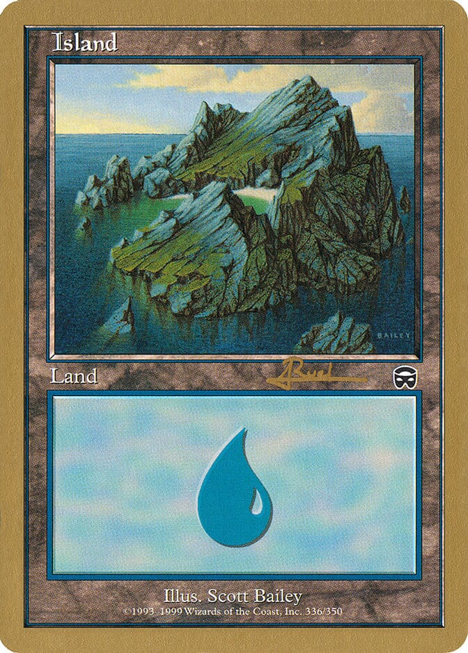 Island (ar336a) (Antoine Ruel) [World Championship Decks 2001] MTG Single Magic: The Gathering  | Multizone: Comics And Games