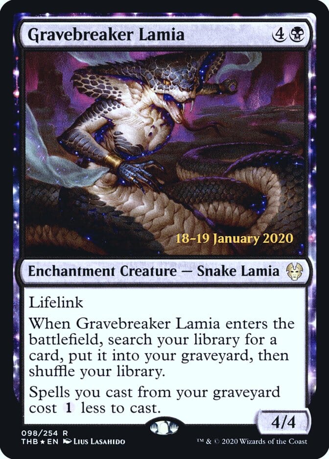 Gravebreaker Lamia [Theros Beyond Death Prerelease Promos] MTG Single Magic: The Gathering  | Multizone: Comics And Games