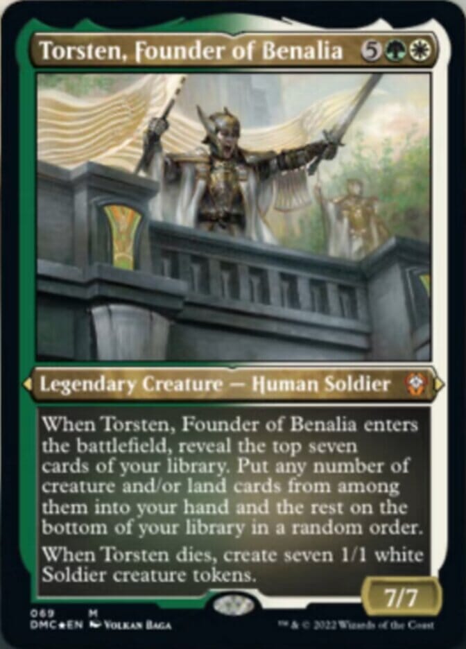 Torsten, Founder of Benalia (Foil Etched) [Dominaria United Commander] MTG Single Magic: The Gathering  | Multizone: Comics And Games