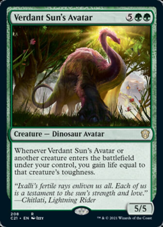 Verdant Sun's Avatar [Commander 2021] MTG Single Magic: The Gathering  | Multizone: Comics And Games