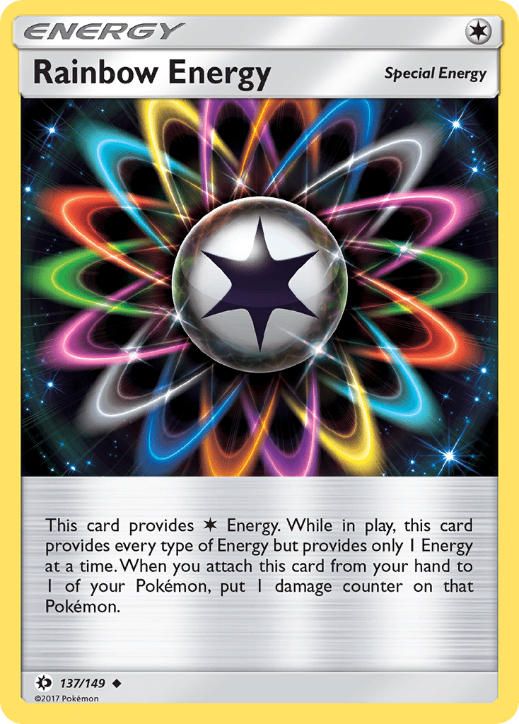 Rainbow Energy (137/149) [Sun & Moon: Base Set] Pokemon Single Pokémon  | Multizone: Comics And Games
