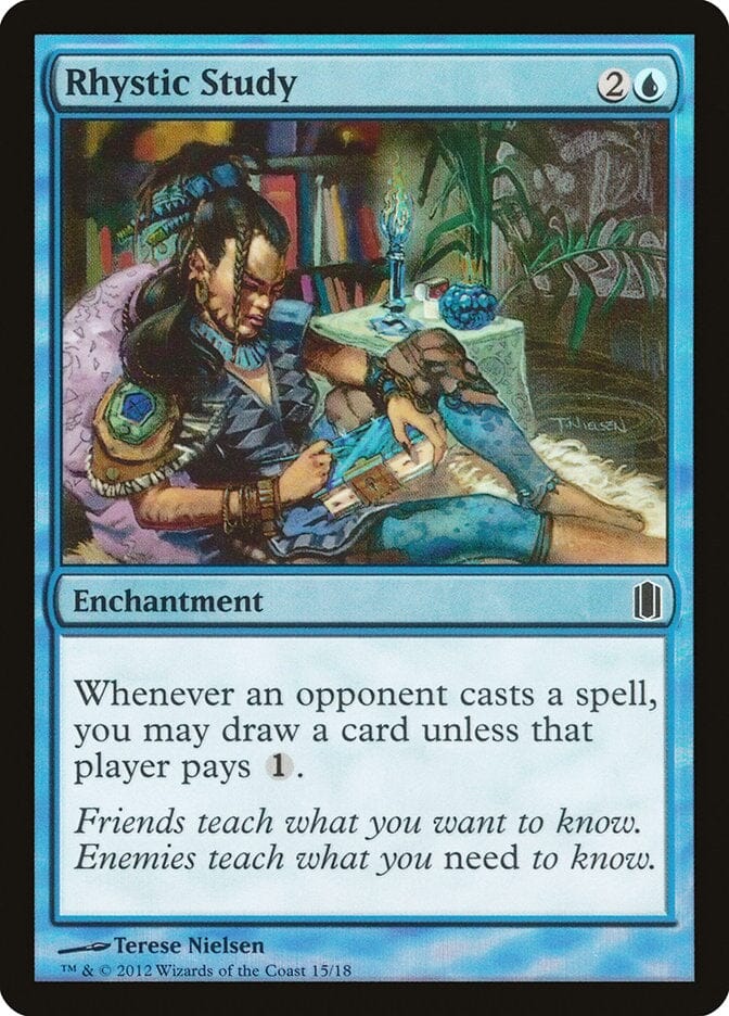 Rhystic Study [Commander's Arsenal] MTG Single Magic: The Gathering  | Multizone: Comics And Games