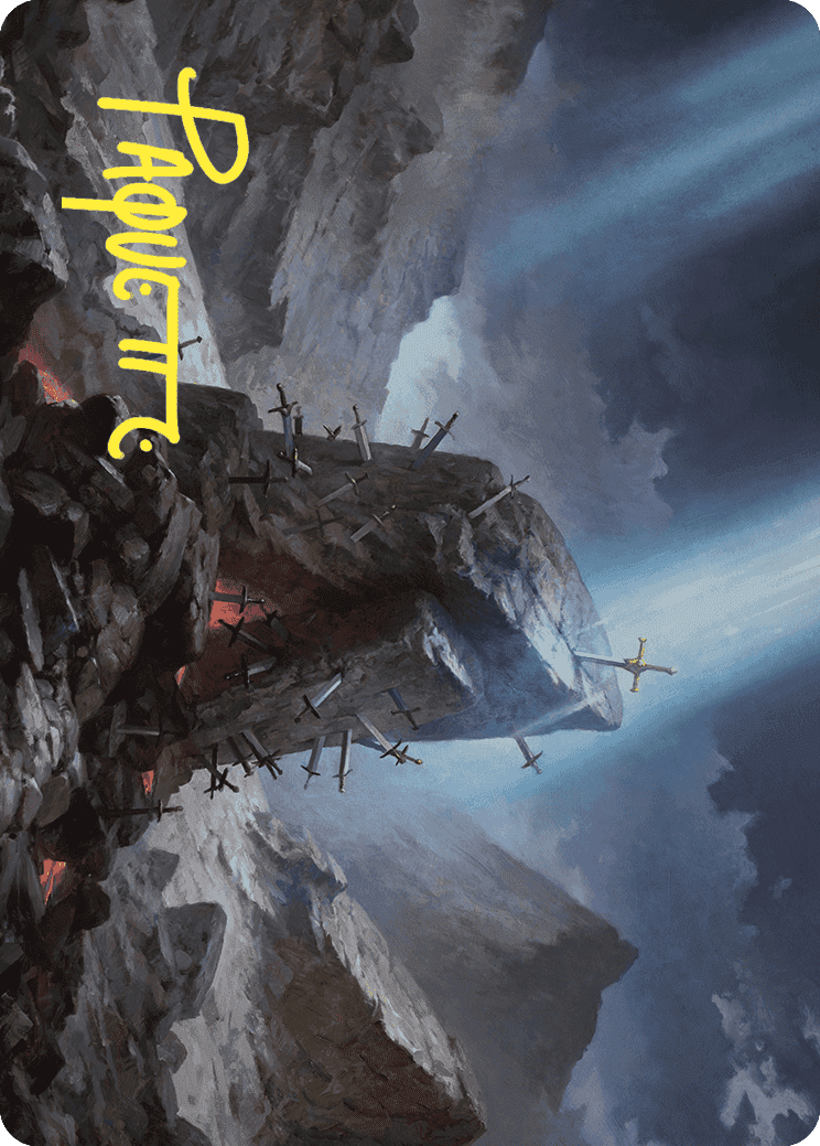 The Irencrag Art Card (Gold-Stamped Signature) [Wilds of Eldraine Art Series] MTG Single Magic: The Gathering  | Multizone: Comics And Games