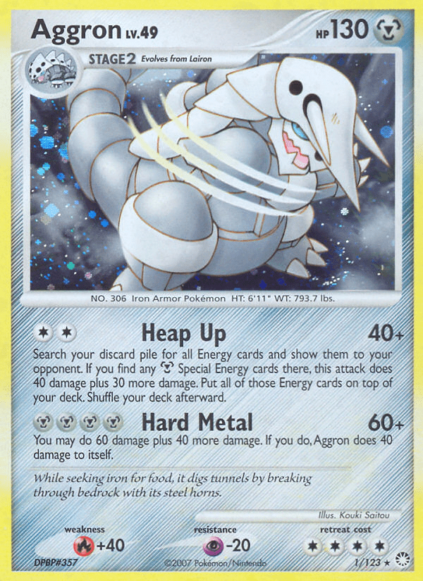 Aggron (1/123) [Diamond & Pearl: Mysterious Treasures] Pokemon Single Pokémon  | Multizone: Comics And Games