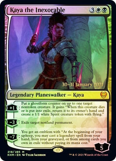 Kaya the Inexorable [Kaldheim Prerelease Promos] MTG Single Magic: The Gathering  | Multizone: Comics And Games