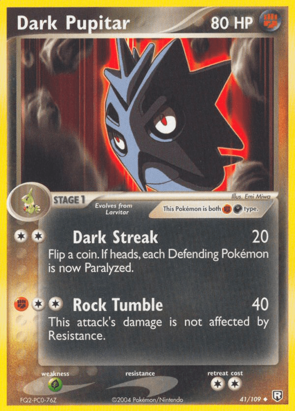 Dark Pupitar (41/109) [EX: Team Rocket Returns] Pokemon Single Pokémon  | Multizone: Comics And Games
