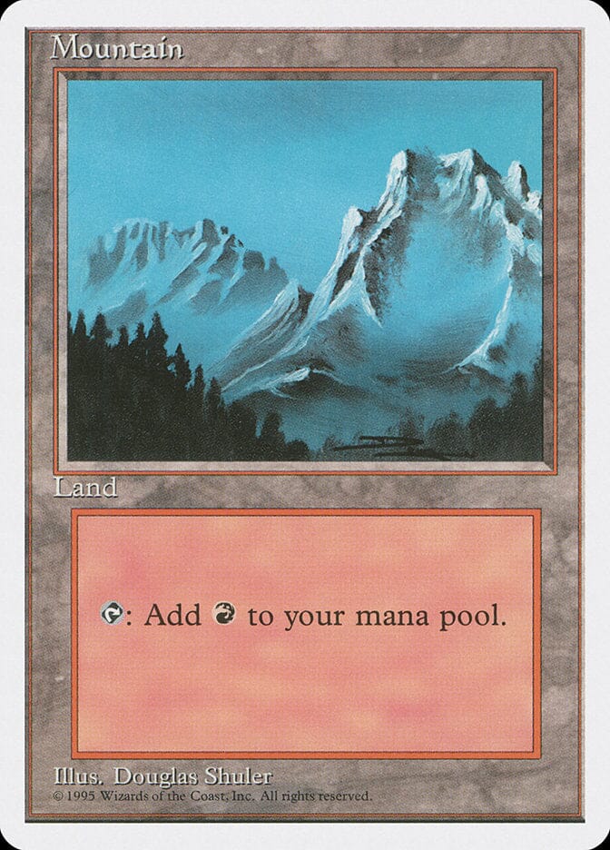 Mountain (374) [Fourth Edition] MTG Single Magic: The Gathering  | Multizone: Comics And Games