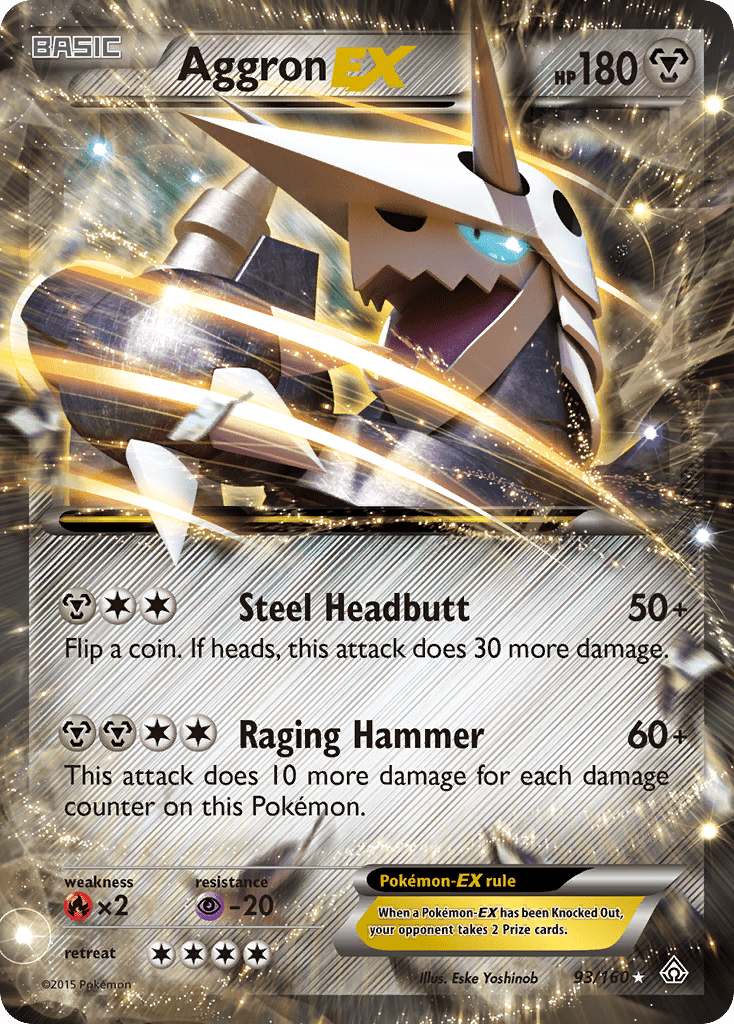 Aggron EX (93/160) [XY: Primal Clash] Pokemon Single Pokémon  | Multizone: Comics And Games